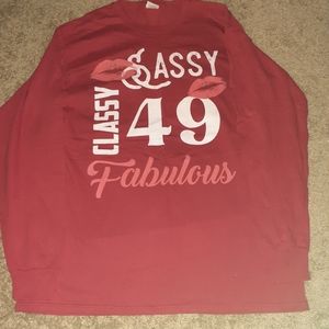 NWOT 49TH birthday tshirt